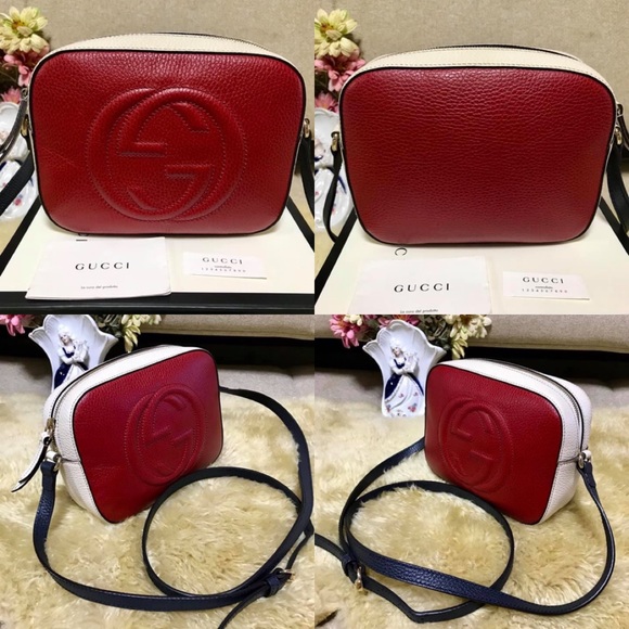 Auth Gucci Soho Tri Color Crossbody - Picture 3 of 8